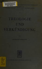 Tapa de Theologie und Verkündigung
