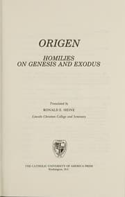Tapa de Homilies on Genesis and Exodus