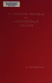 Tapa de De wijsgerige grondslag van Bonaventura's theologie ...