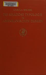 Tapa de Die religiöse Typologie im amerikanischen Denken