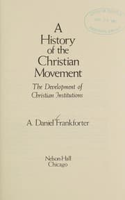 Tapa de A history of the Christian movement