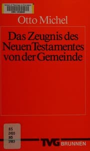 Tapa de Das Zeugnis des Neuen Testamentes von der Gemeinde