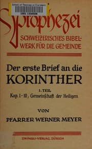 Tapa de Der erste Korinthrbrief