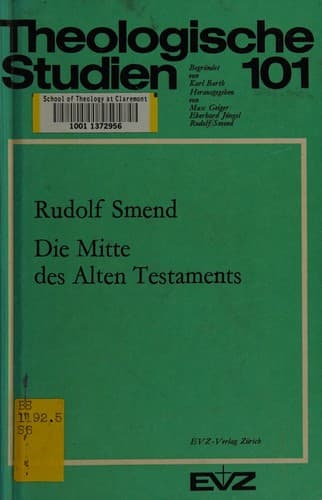 Tapa de Die Mitte des Alten Testaments.