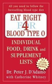 Tapa de Eat right for blood type O