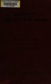 Tapa de Economic security in Islam