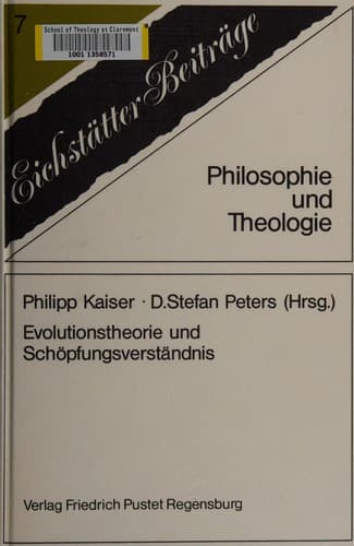 Tapa de Evolutionstheorie und Schöpfungsverständnis