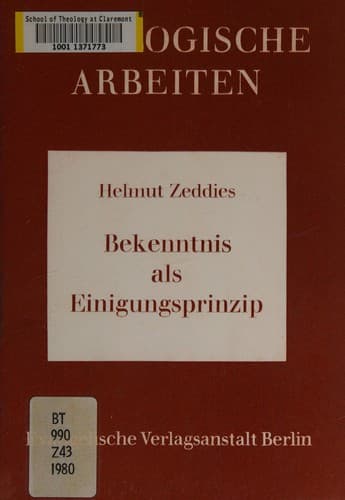 Tapa de Bekenntnis als Einigungsprinzip