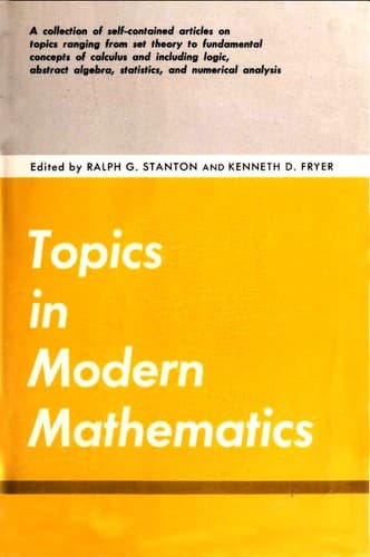 Tapa de Topics in modern mathematics
