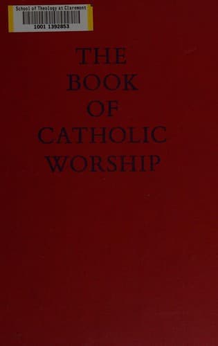 Tapa de The Book of Catholic worship