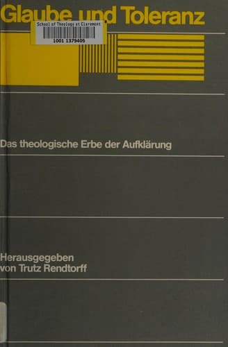 Tapa de Glaube und Toleranz