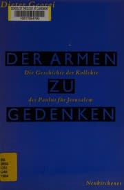 Tapa de Der Armen zu gedenken
