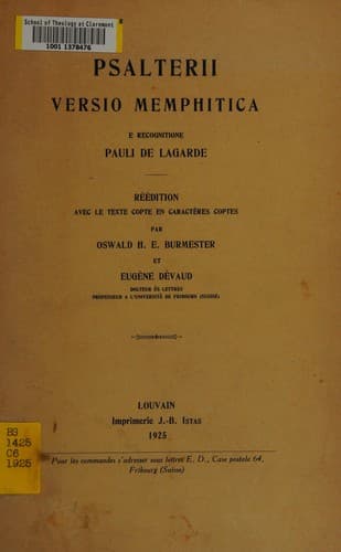 Tapa de Psalterii versio memphitica