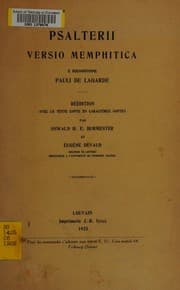 Tapa de Psalterii versio memphitica
