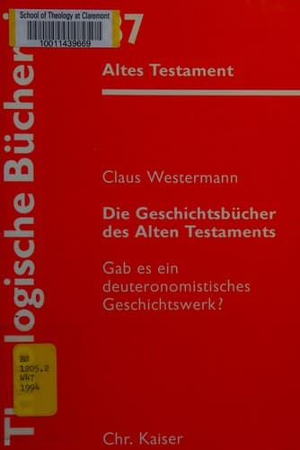 Tapa de Die Geschichtsbücher des Alten Testaments