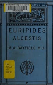 Tapa de The Alcestis of Euripides