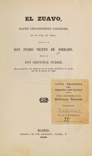 Tapa de El zuavo