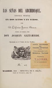 Tapa de Las señas del archiduque
