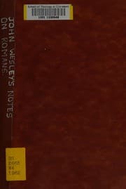 Tapa de John Wesley's notes on Paul's epistle to the Romans