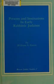 Tapa de Persons and institutions in early rabbinic Judaism