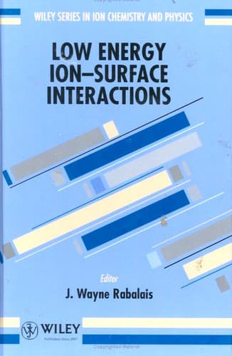 Tapa de Low energy ion-surface interactions