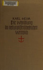 Tapa de Die Wandlung im naturwissenschaftlichen Weltbild
