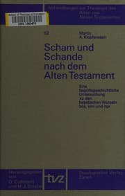 Tapa de Scham und Schande nach dem Alten Testament