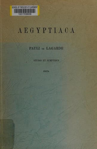Tapa de Aegyptiaca