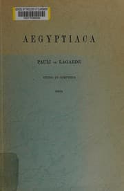 Tapa de Aegyptiaca