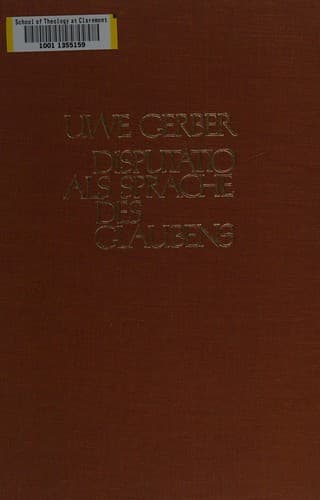 Tapa de Disputatio als Sprache des Glaubens