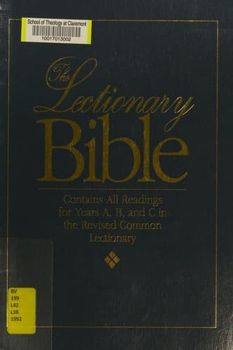Tapa de The lectionary Bible