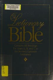 Tapa de The lectionary Bible