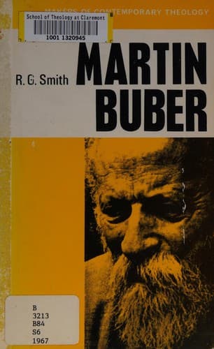 Tapa de Martin Buber