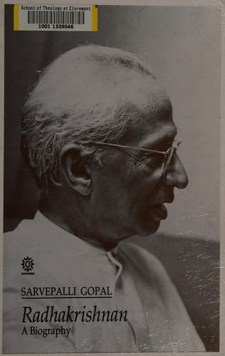 Tapa de Radhakrishnan, a biography