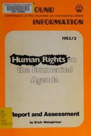 Tapa de Human rights on the ecumenical agenda