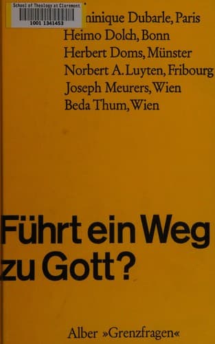Tapa de Führt ein Weg zu Gott?