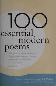Tapa de 100 essential modern poems