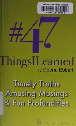 Tapa de #47thingsIlearned