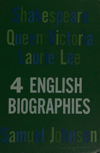Tapa de 4 English biographies