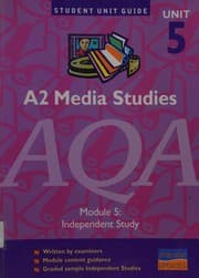 Tapa de A2 media studies unit 5