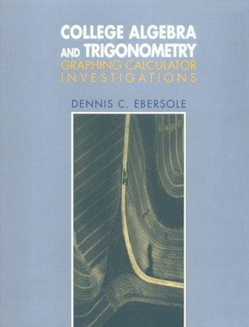 Tapa de College algebra and trigonometry