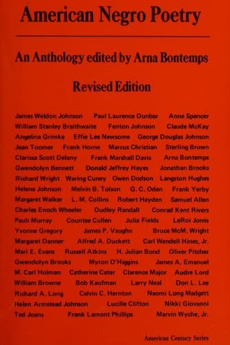 Tapa de American Negro poetry