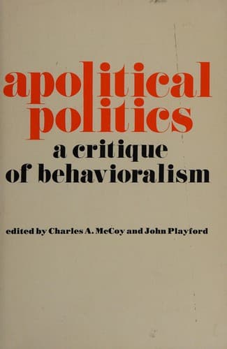 Tapa de Apolitical politics