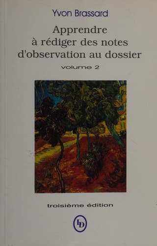 Tapa de Apprendre à rédiger des notes d'observation au dossier