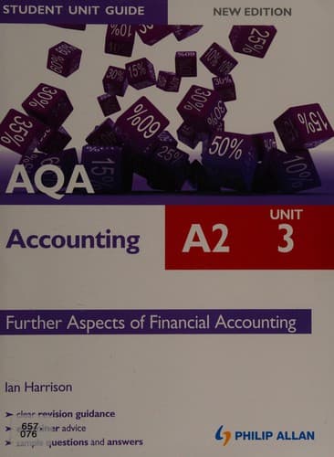 Tapa de AQA A2 accounting .
