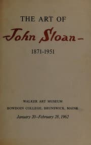 Tapa de The art of John Sloan, 1871-1951