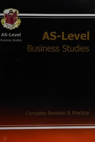 Tapa de AS-level business studies