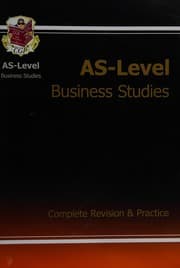 Tapa de AS-level business studies