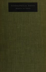 Tapa de Biographical notes