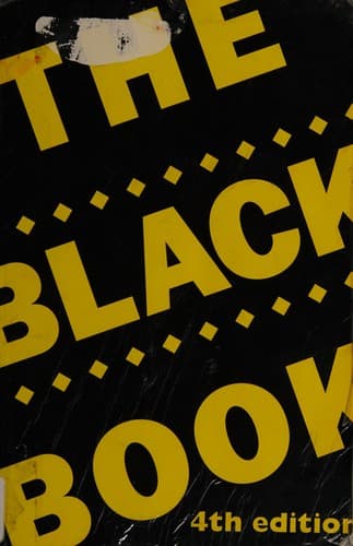 Tapa de The black book